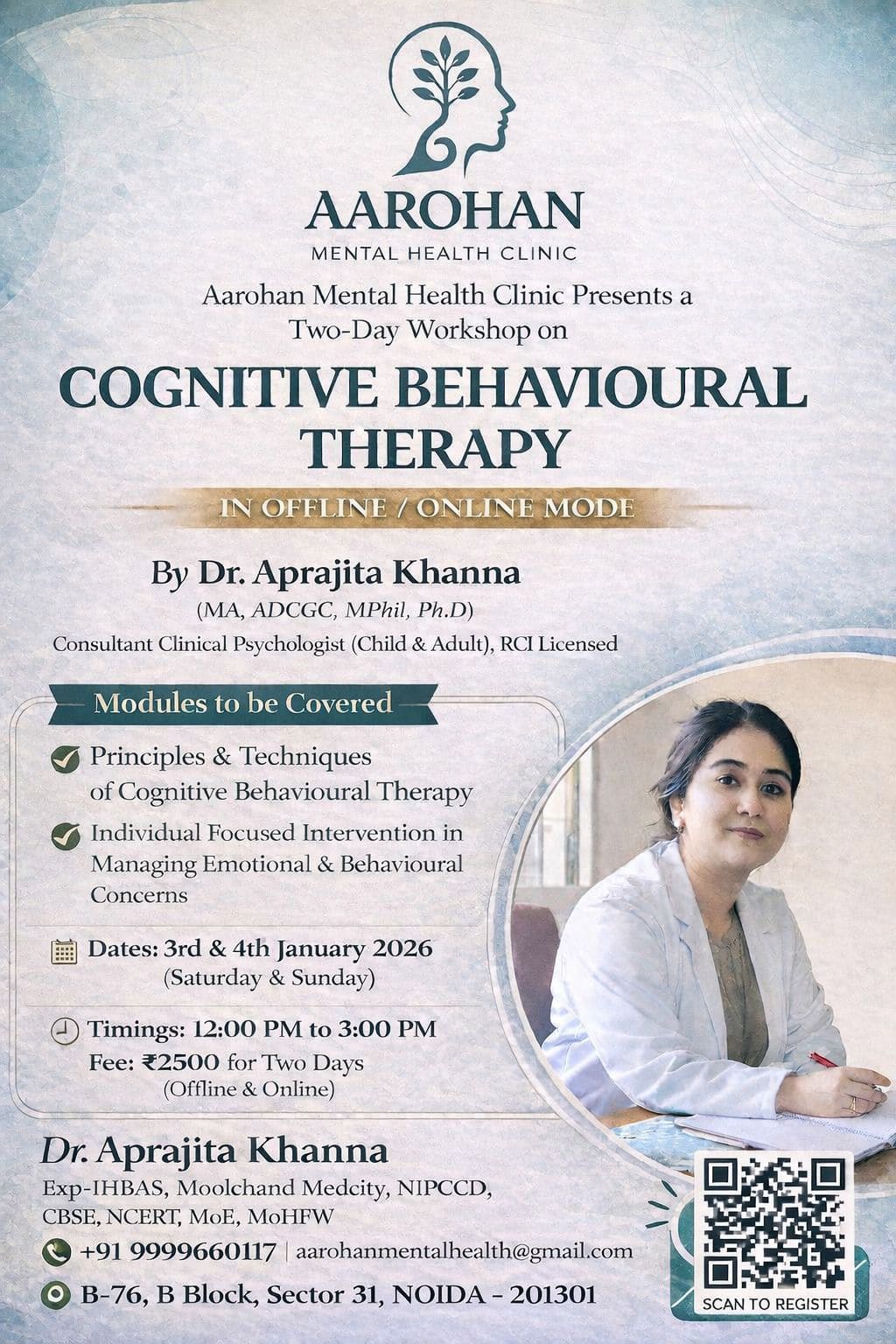 Cognitive Behavioural Therapy (2-Day Workshop)